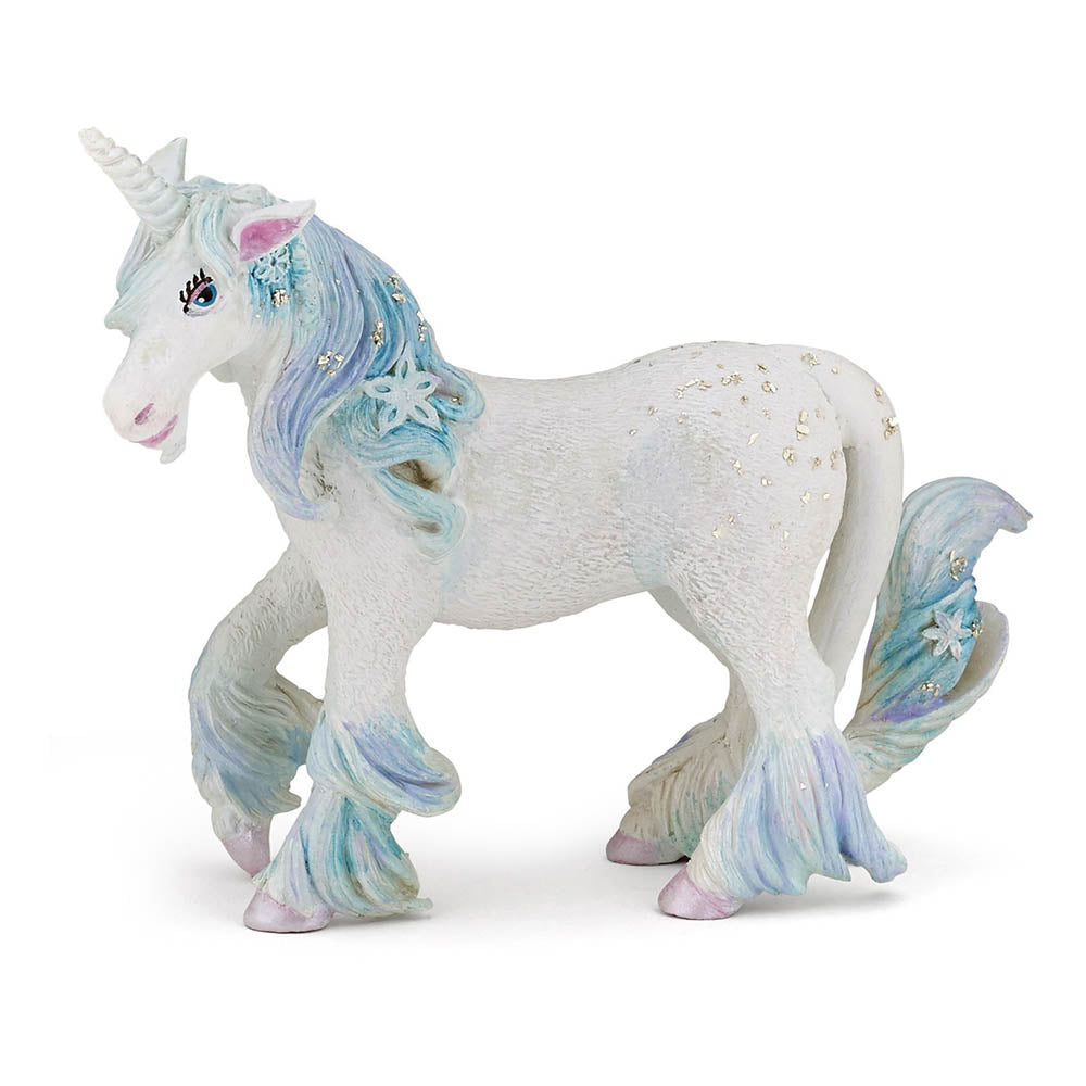 Papo Toys Figura Unicornio De Las Nieves (Plastico) Figura, Multicolor, 39104