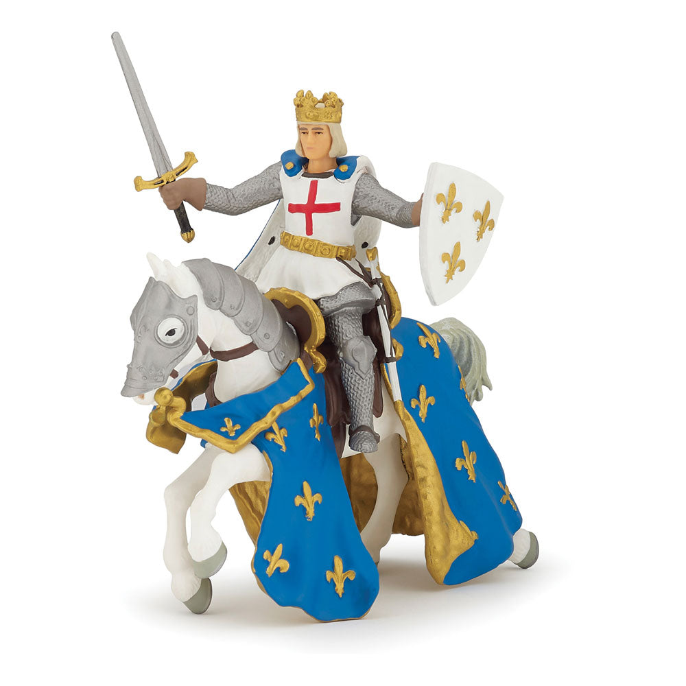 PAPO 39841 Saint Louis et Son Cheval HISTORICALS Tiere, Ludwig Der Heilige Auf Seinem Pferd, Spiel, Mehrfarben