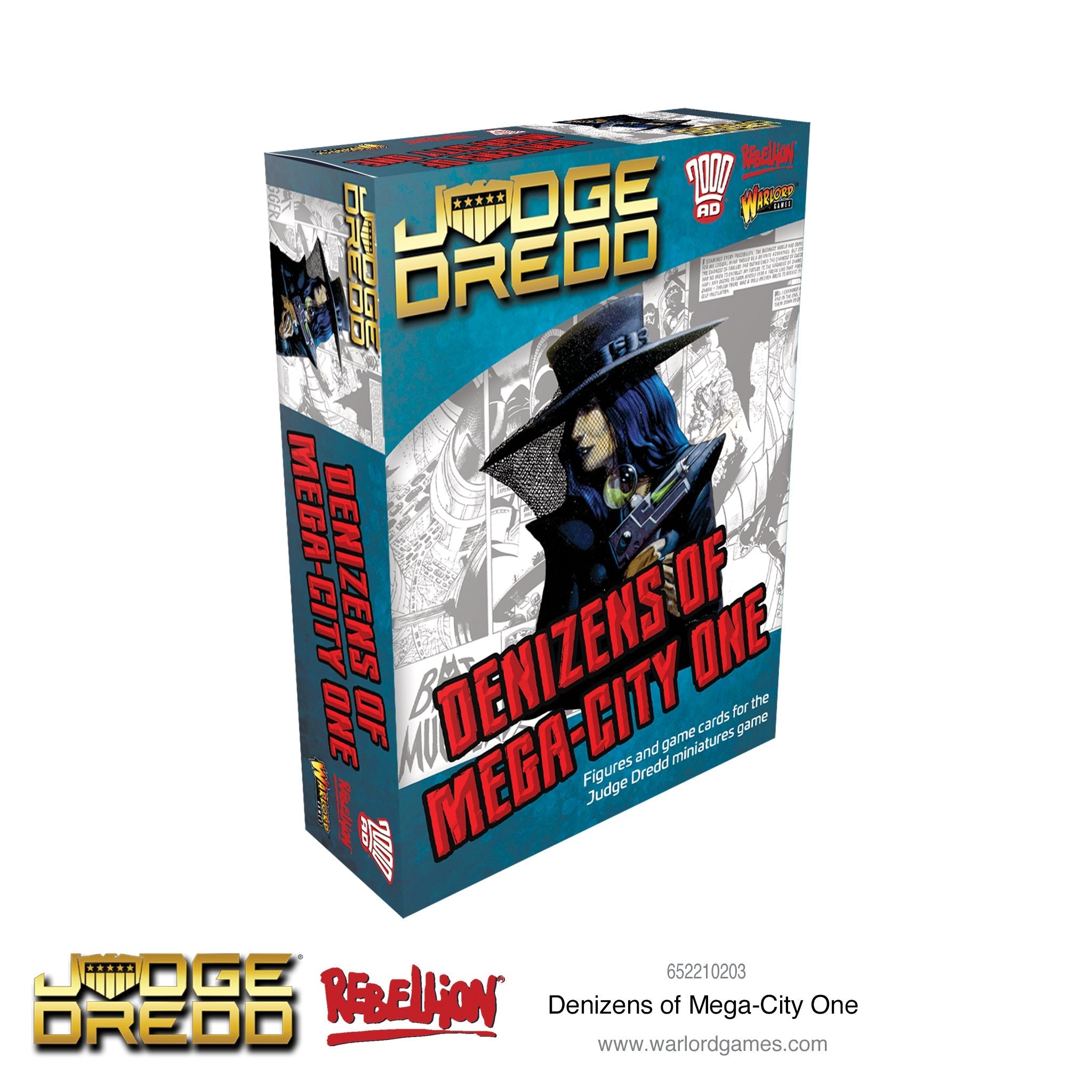 Warlord WAR-652210203 Games - Judge Dredd - Denizens of Mega City One - Tabletop Minature Gaming