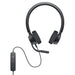 Dell WH3022 Pro Stereo Headset, Black Dell Pro Stereo Headset WH3022