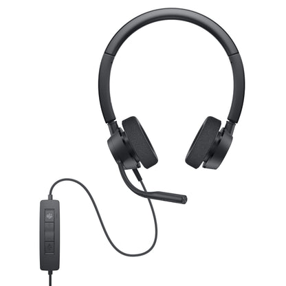 Dell WH3022 Pro Stereo Headset, Black Dell Pro Stereo Headset WH3022