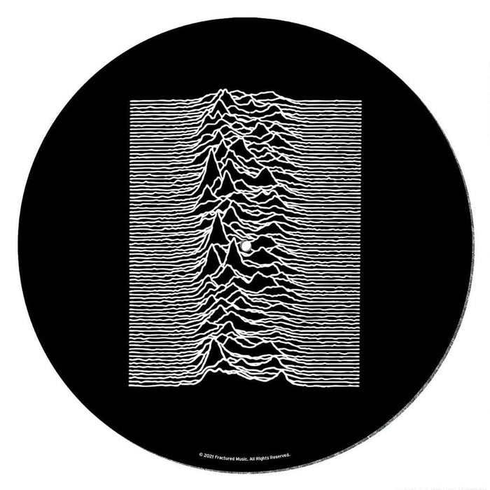 Joy Division Turntable Record Slip Mat for Mixing, DJ Scratching and Home Listening (Unknown Pleasures Design) - Official Merchandise