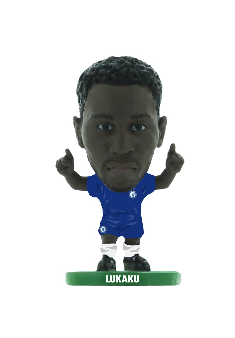 SoccerStarz SOC1569 Chelsea Romelu Lukaku Mini Football Figure, 5 cm