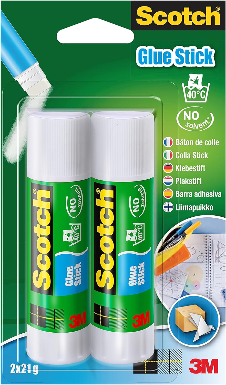 Scotch 21g Glue Sticks (Pack of 2