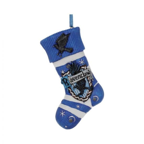 Nemesis Now Officially Licensed Harry Potter Ravenclaw Stocking Hanging Ornament, Resin, Blue