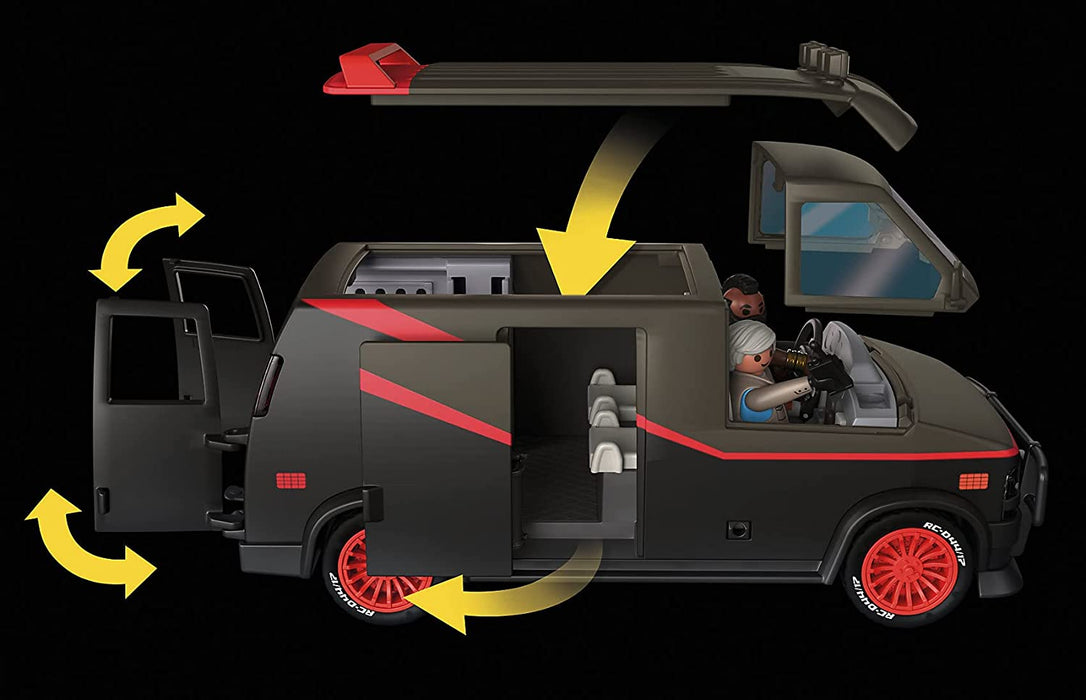 Playmobil 70750 The A Team Van, Iconic Design, Collectors And Children, Multicolour, ‎38.5 x 28.4 x 12.5 cm