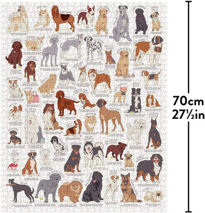 Ridley's Games JIG056 Dog Lovers Jigsaw Puzzle, White, 1000 Piece