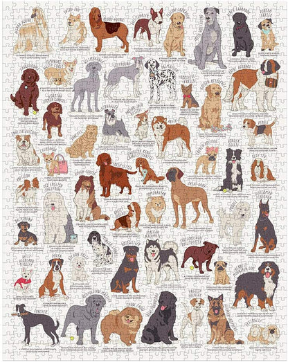 Ridley's Games JIG056 Dog Lovers Jigsaw Puzzle, White, 1000 Piece