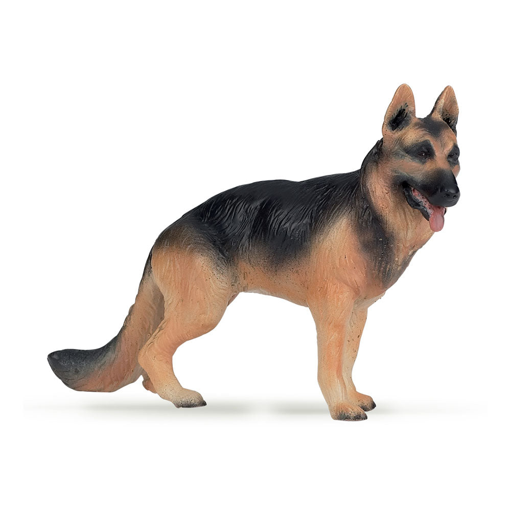 PAPO Dog and Cat Companions German Shepherd Toy Figure, Brown/Black (54004)