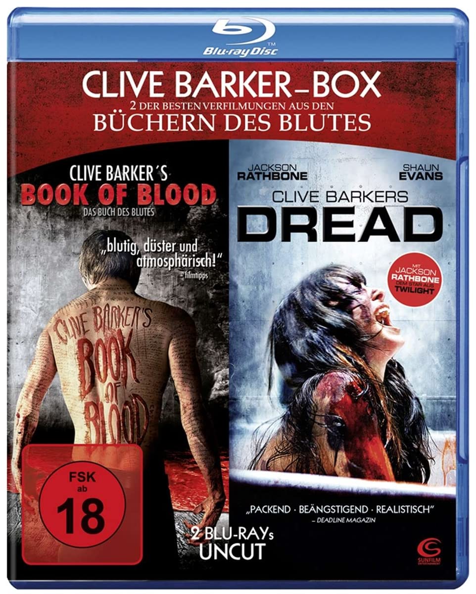 Clive Barker Box UNCUT - 2 Horror-Highlights in einer Box: Book of Blood + Dread