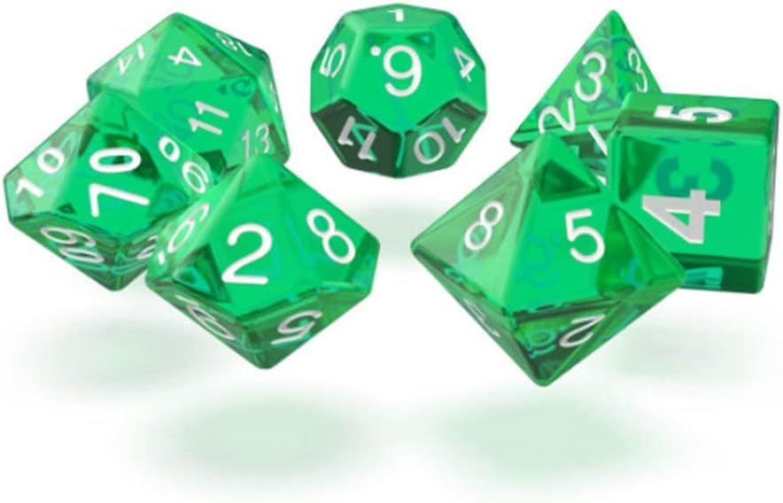 Oakie Doakie Dice RPG Set Translucent - Green (7)