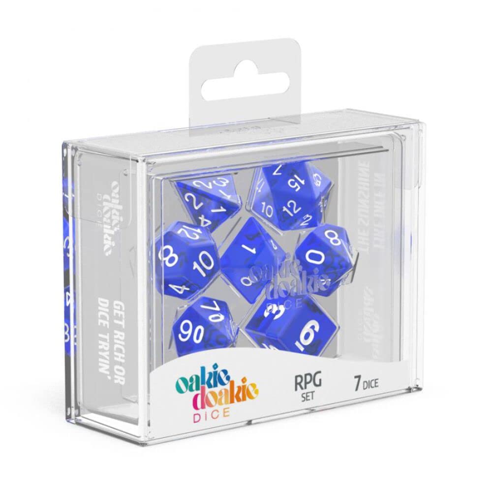 Oakie Doakie Dice Rpg Dice 102mm x 79mm x 36mm Blue