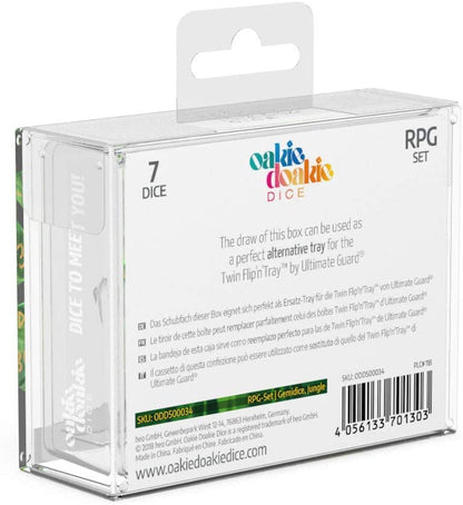 Oakie Doakie Dice Wurfel RPG-Set Gemidice - Jungle