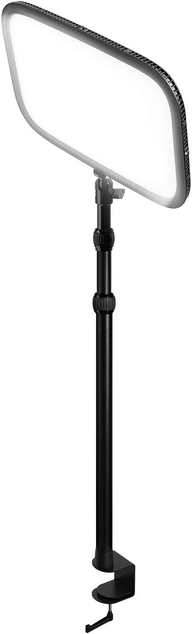 Elgato Key Light - Professional 2800 lumens Studio Light with desk clamp for Streaming, Recording and Video Conferencing, Temperature and Brightness app-adjustable on Mac, PC, iOS, Android Key Light Single
