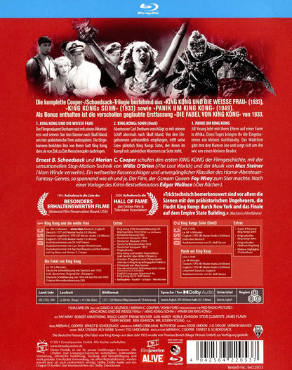 King Kong - Das achte Weltwunder: Die komplette Cooper-/Schoedsack-Trilogie (Special Edition) + Originalsynchro "Die Fabel von King Kong" (Filmjuwelen)