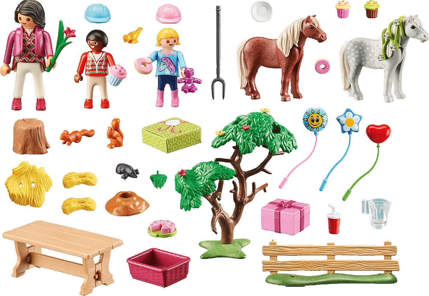 PLAYMOBIL Country 70997 Kindergeburtstag auf dem Ponyhof, Spielzeug für Kinder ab 4 Jahren Single