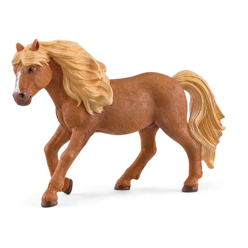 SCHLEICH Horse Club Iceland Pony Stallion Toy Figure, Brown (13943)