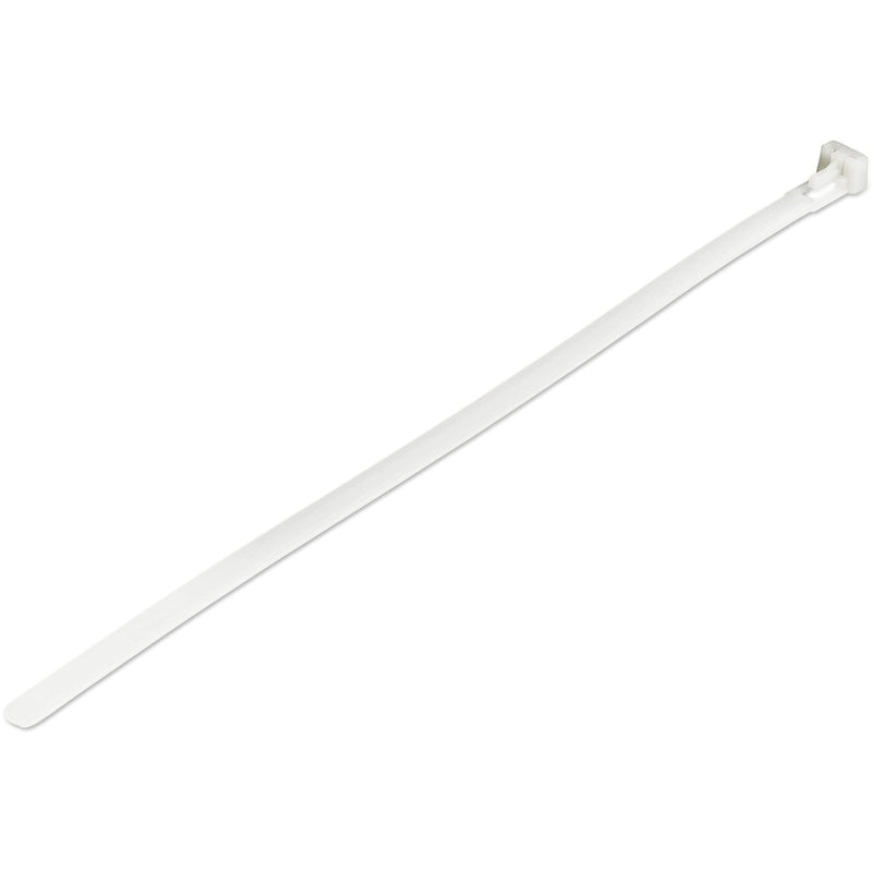StarTech.com 10"(25cm) Reusable Cable Ties - 1/4"(7mm) wide, 2-1/2"(65mm) Bundle Dia. 50lb(22kg) Tensile Strength, Releasable Nylon Ties, Indoor/Outdoor, 94V-2/UL Listed, 100 Pack