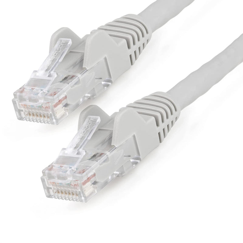 StarTech.com 50cm CAT6 Ethernet Cable - LSZH (Low Smoke Zero Halogen) - 10 Gigabit 650MHz 100W PoE RJ45 UTP Network Patch Cord Snagless with Strain Relief - Grey, CAT 6, ETL Verified (N6LPATCH50CMGR