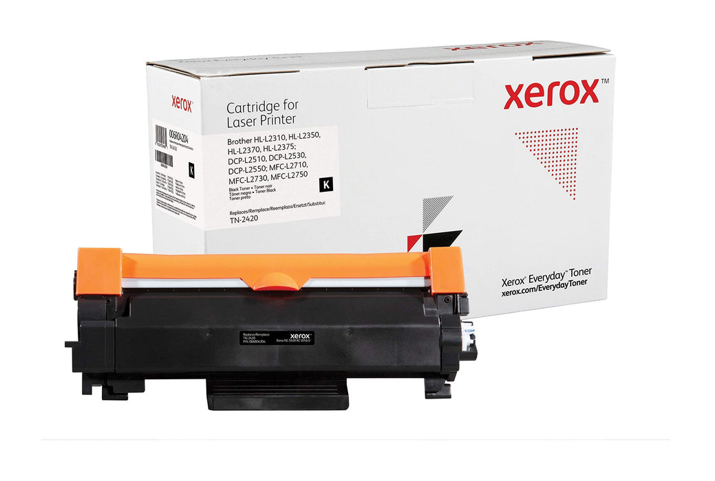 Everyday by Xerox Mono Toner compatible with Brother TN2420, Standard Capacity Black