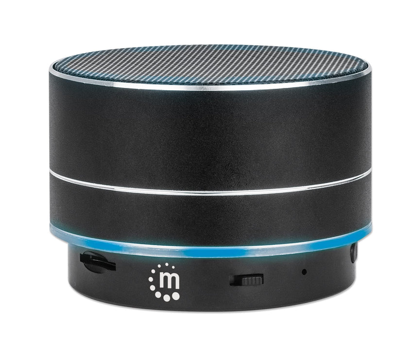Metallic Bluetooth Speaker- Microphone Micro Sd Black