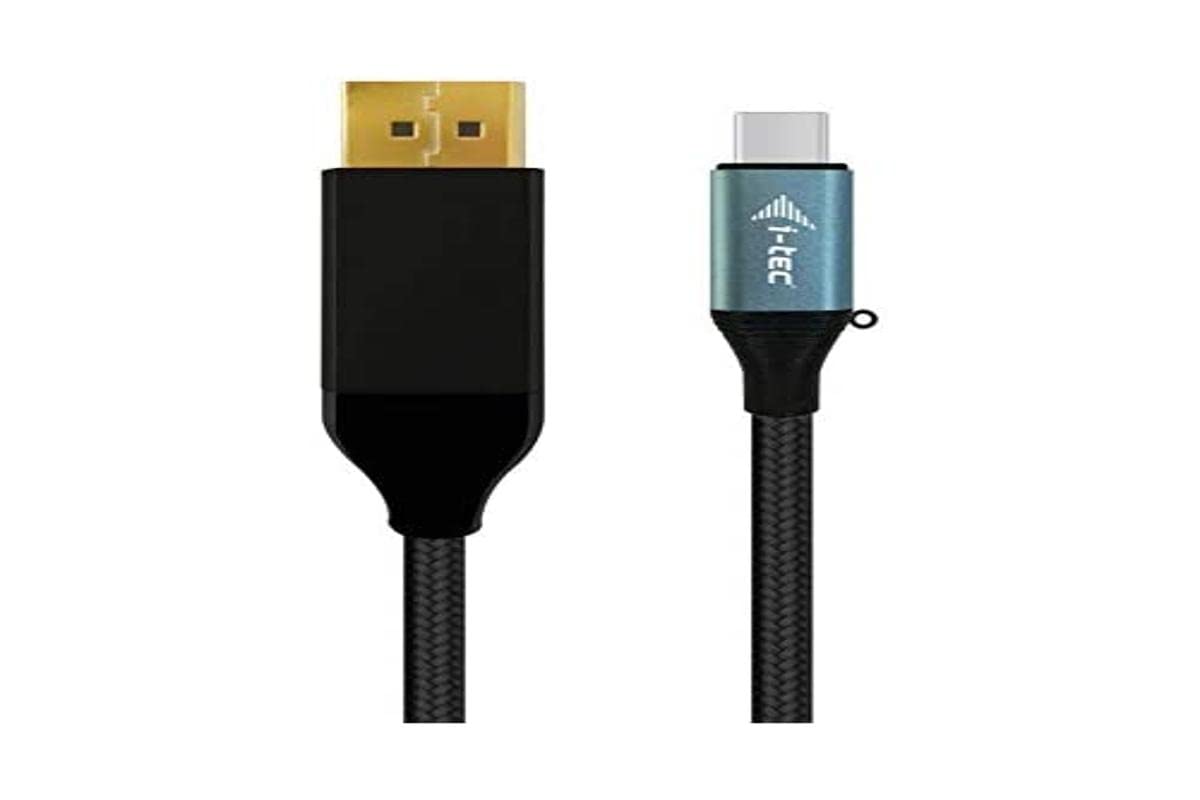 I-TEC USB-C a DisplayPort Cable 4K/60 Hz 200cm, Compatible con G-Sync/Freesync, HDR 400 – 1000