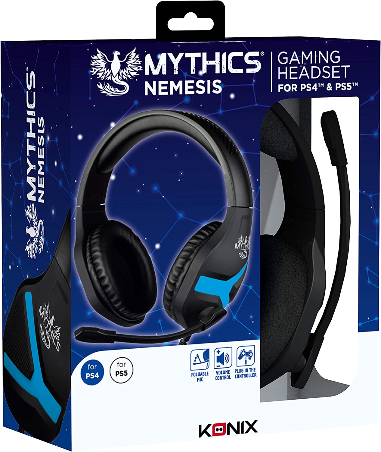 Konix Nemesis Playstation Gaming Headset (Black)