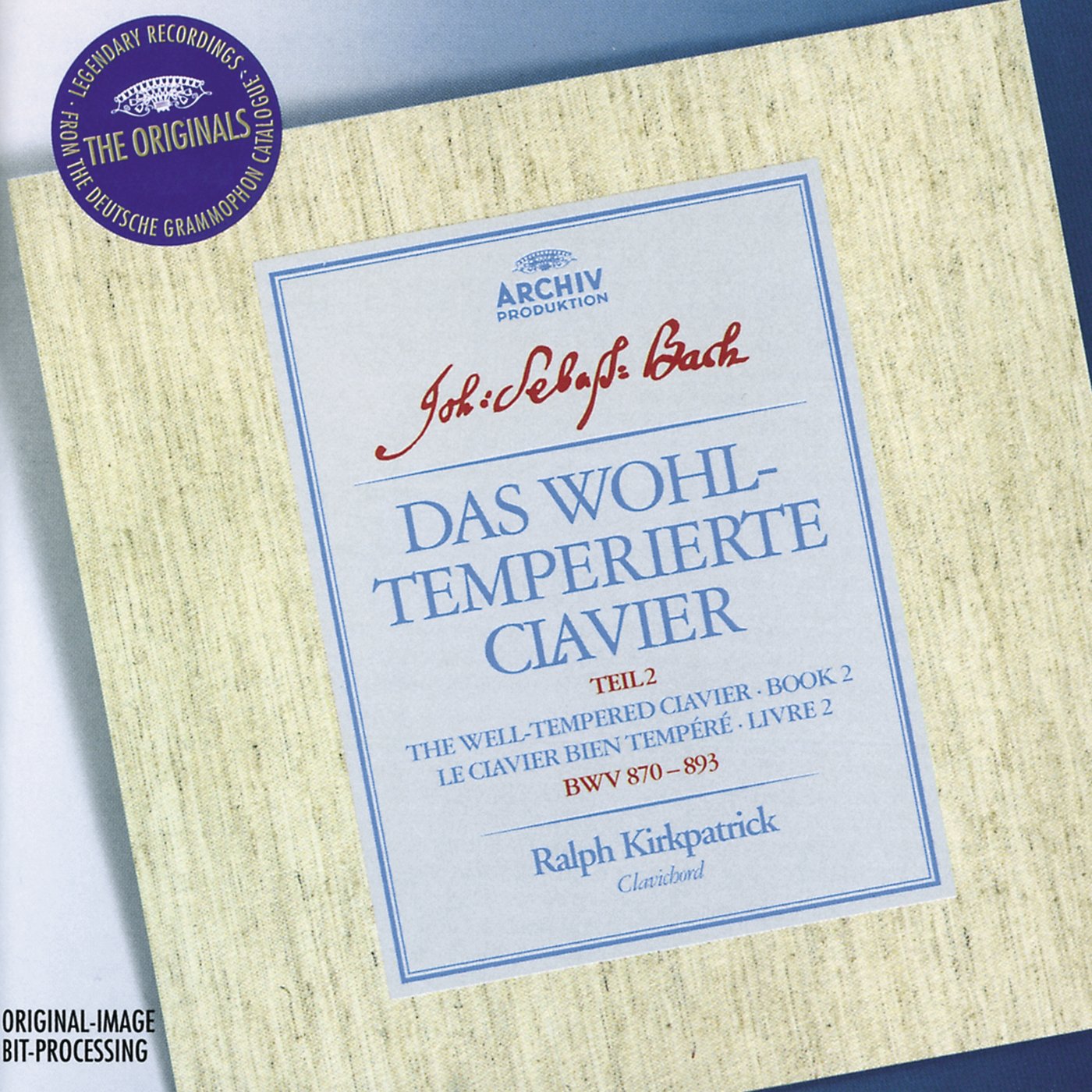 J.S. Bach-The Well Tempered Clavier, Book 2