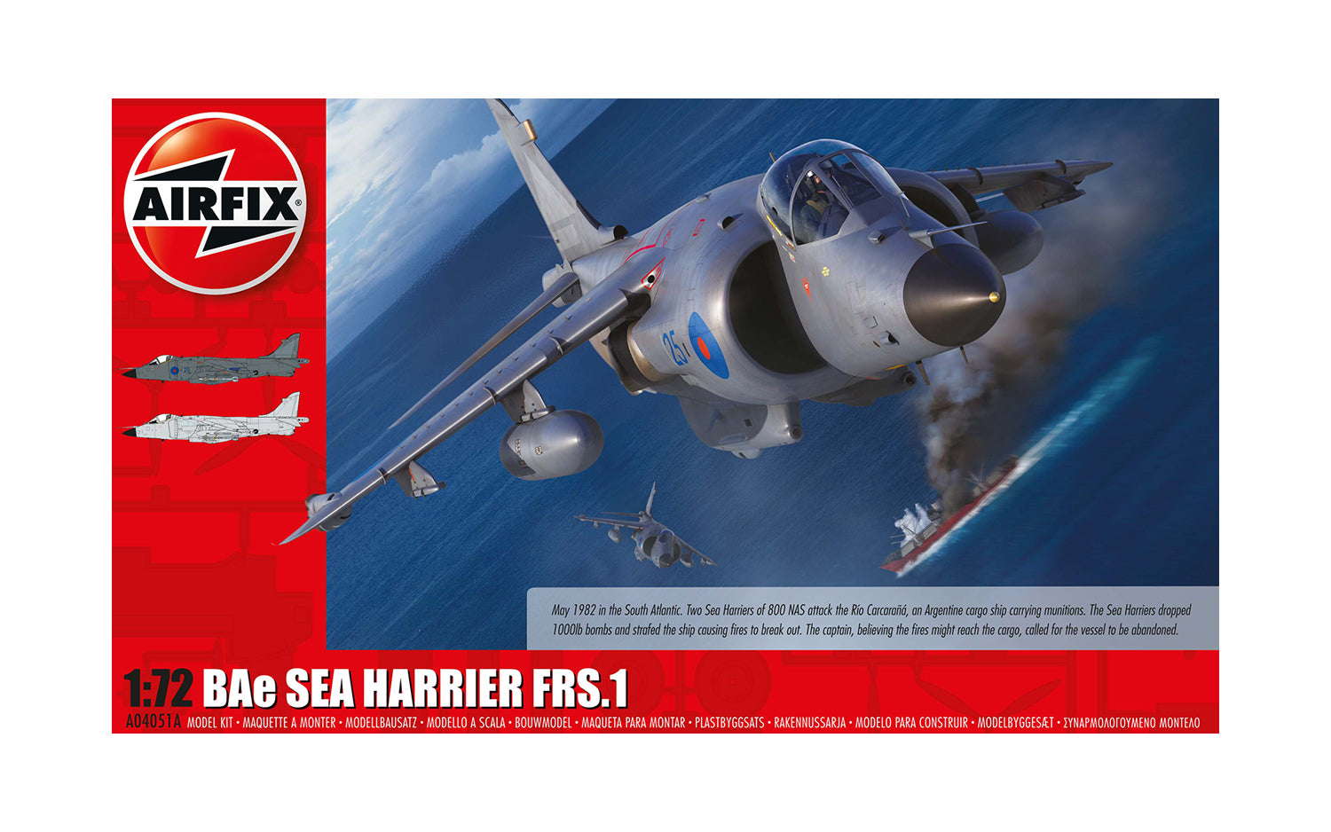 Airfix Bae Sea Harrier FRS1 1/72 Model