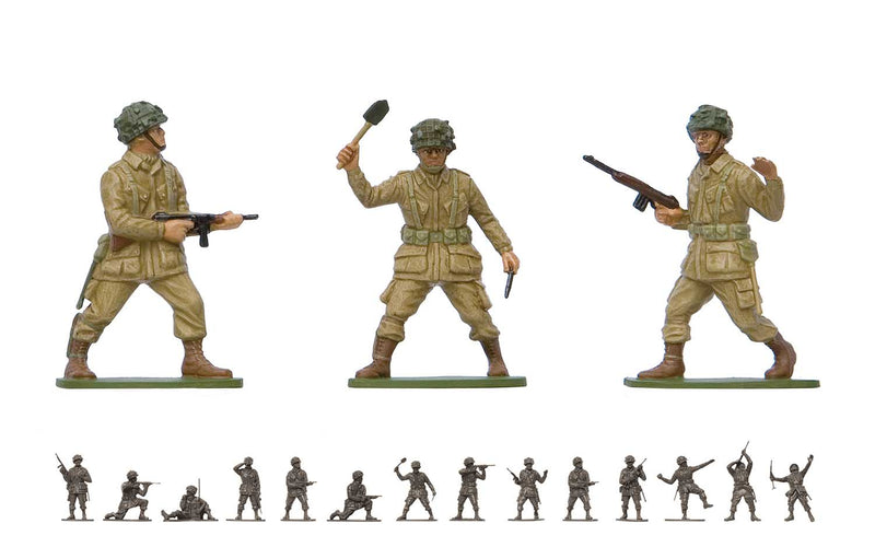Airfix Model Figures Set, A02711V WWII U.S. Paracaidistas, Accesorios para Kit de construcción de Modelos, Kits de Modelos de plástico para Adultos y niños Mayores de 8 años