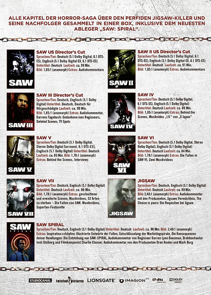 SAW 1-9 - Gesamtedition