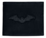 BATMAN Men's Logo Bifold Wallet Bi-Fold, Black, Standard Standard Black