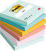 Post-it Notes Beach Color Collection, Pack of 6 Pads, 100 Sheets per Pad,76 mm x 76 mm, Green, Yellow, Orange, Blue, Pink - Self-stick Notes For Note Taking, To Do Lists & Reminders