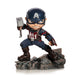 Iron Studios - Minico Avengers Endgame Captain America Vinyl Statue 5,9" (H) x 5,5" (W) x 3,9" (L) Multicolore