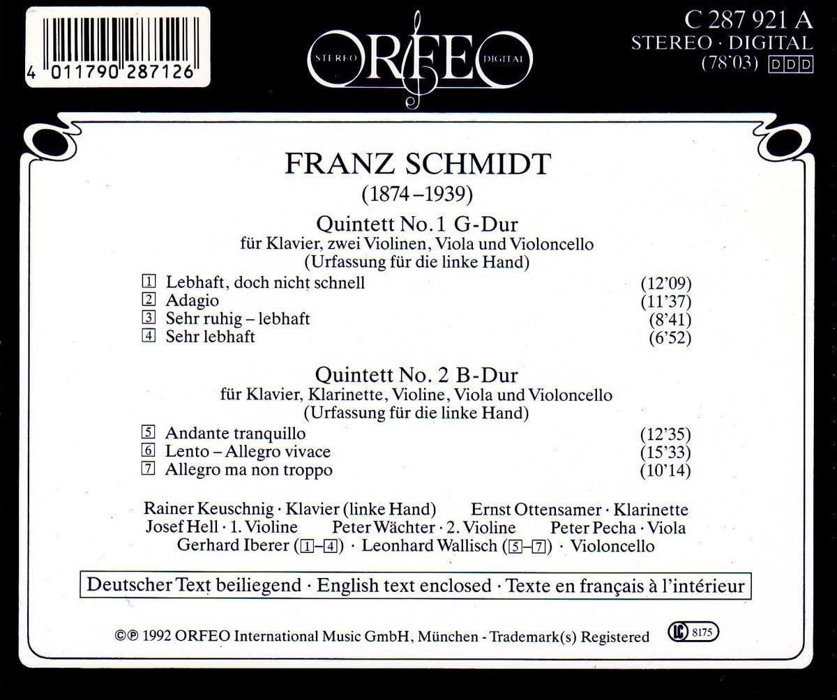 Quintets Nos. 1 and 2 (Keuschnig, Ottensamer)