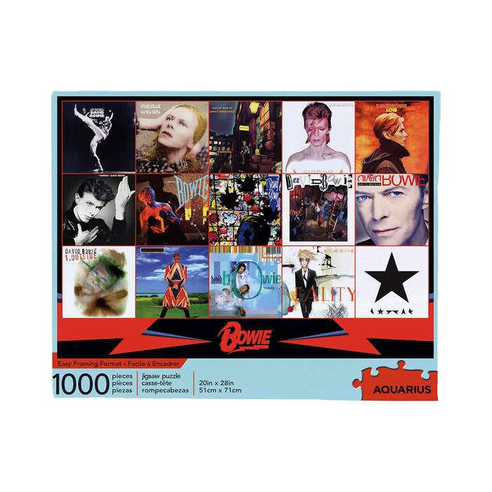 Licensed 65330 David Bowie Albums 1000 Piece Jigsaw Puzzle, Multi-Colored
