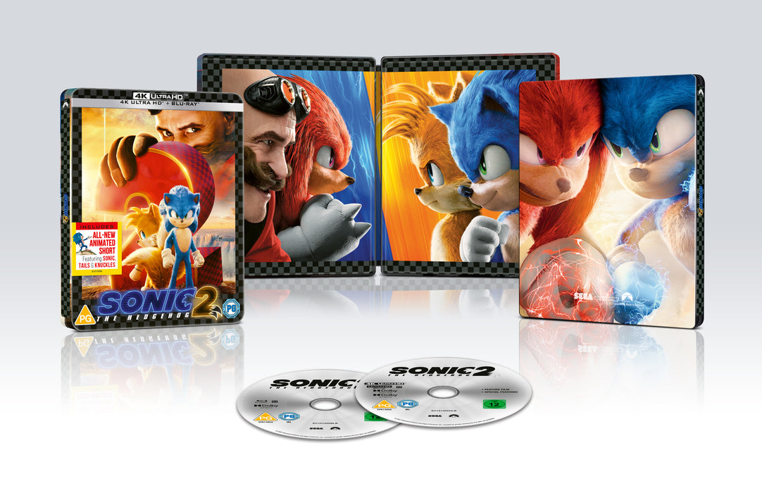 Sonic The Hedgehog 2 Steelbook [Blu-ray] [Region A & B & C]