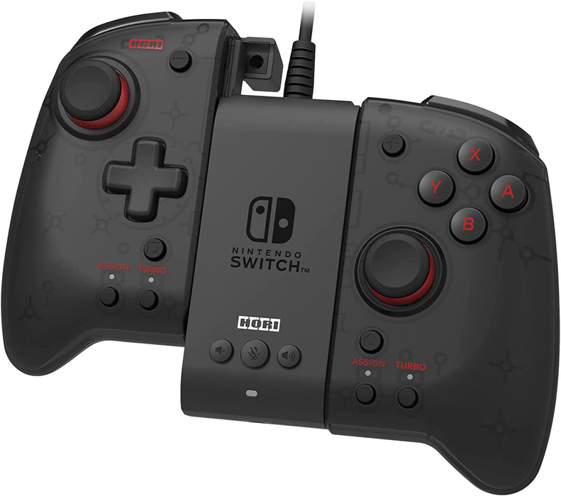 HORI Split Pad Pro Attachment Set - Ergonomic Controller for Handheld Mode & Wired Controller - Officially Licensed By Nintendo - Nintendo Switch;