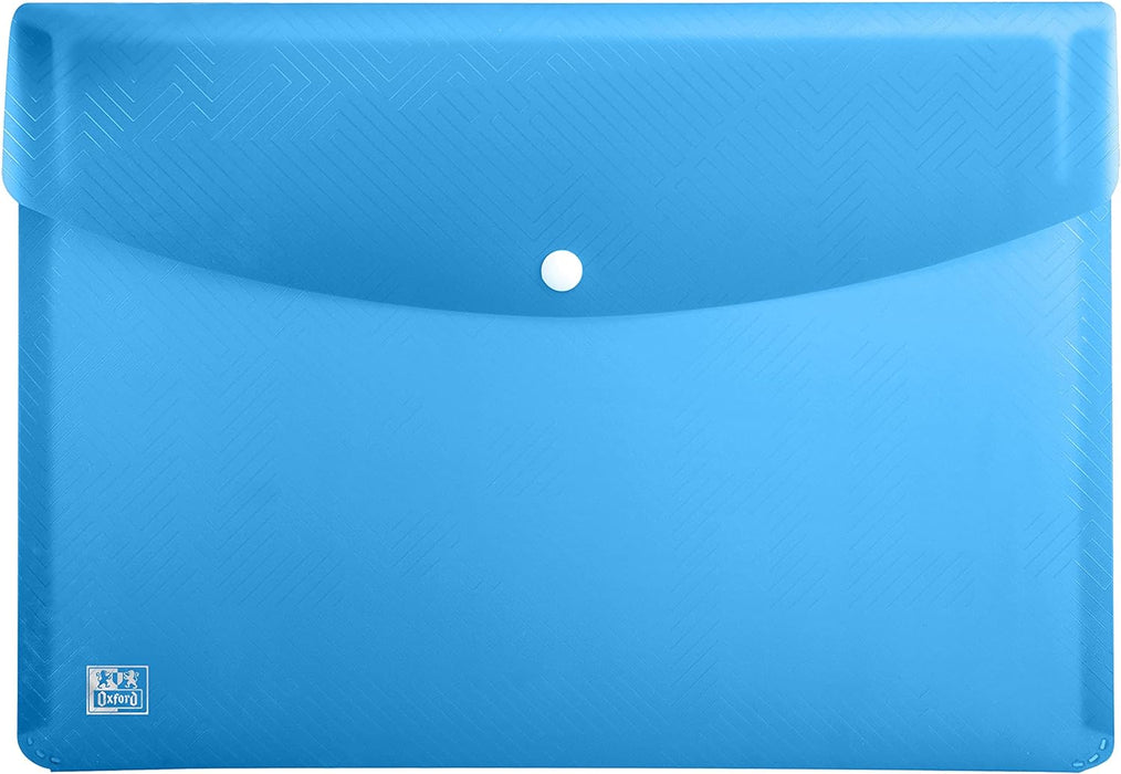 Oxford URBAN Carpeta Sobre portafolios con broche, A4, Plástico rígido translúcido, Paquete de 5 unidades