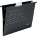 Leitz Alpha Card Suspension File, A4, 100% Recyclable, Eco Friendly, Premium Quality, Recycle Range, 19210095, Black/Grey, 0.1 x 34.8 x 0.1 cm