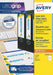 Lever Arch Labels Laser, 200x60mm, White, 4 Labels per Sheet 40 Labels per Pack