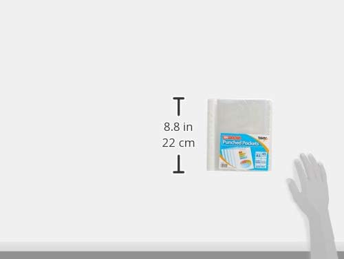 Tiger A5 clear punched poly pockets - pack of 100 quality sleeves