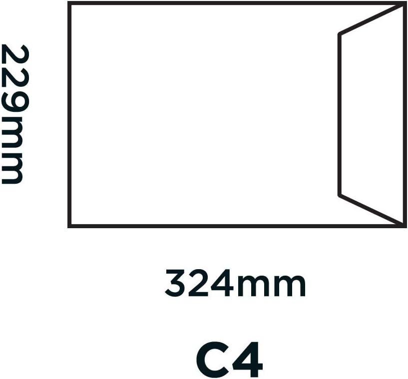 Blake Purely Everyday C4 324 x 229 mm 90 gsm Gummed Pocket Envelopes (13854/25 PR) Manilla