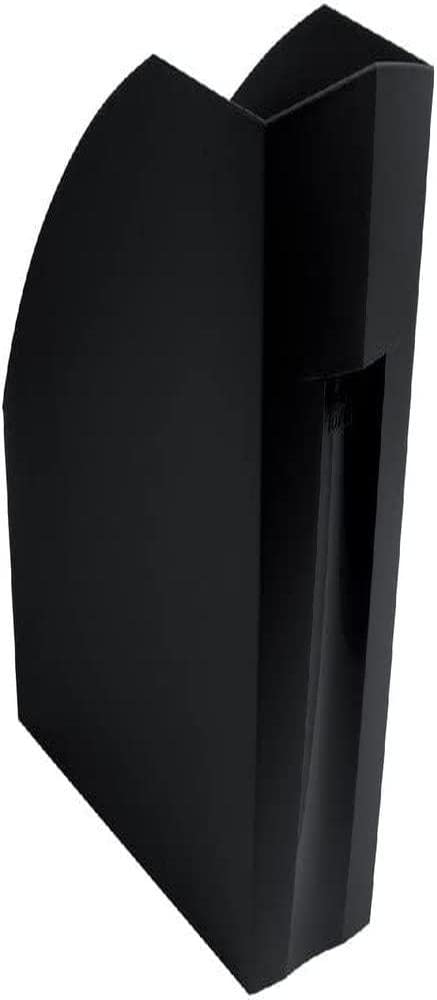 Exacompta - Ref 180014D - ECOBlack Recycled Magazine File - 292 x 110 x 320mm in Size, Suitable for A4+ Documents, Stable, Large Storage Capacity