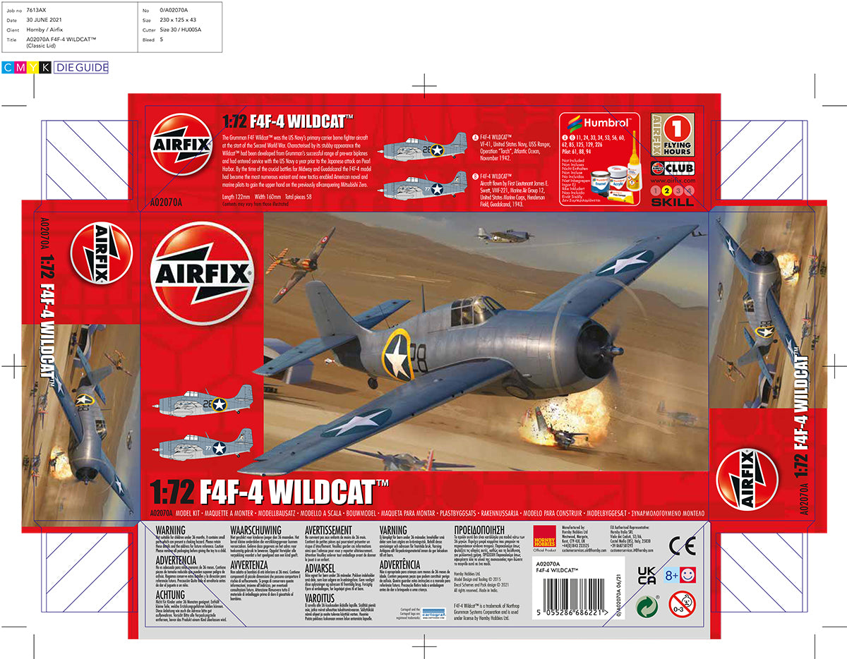 Airfix Grumman F4F-4 Wildcat Model