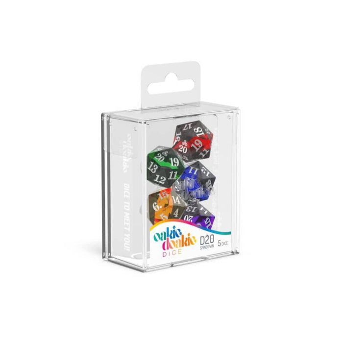 Oakie Doakie Dice D20 Spindown Dice Set Enclave (5