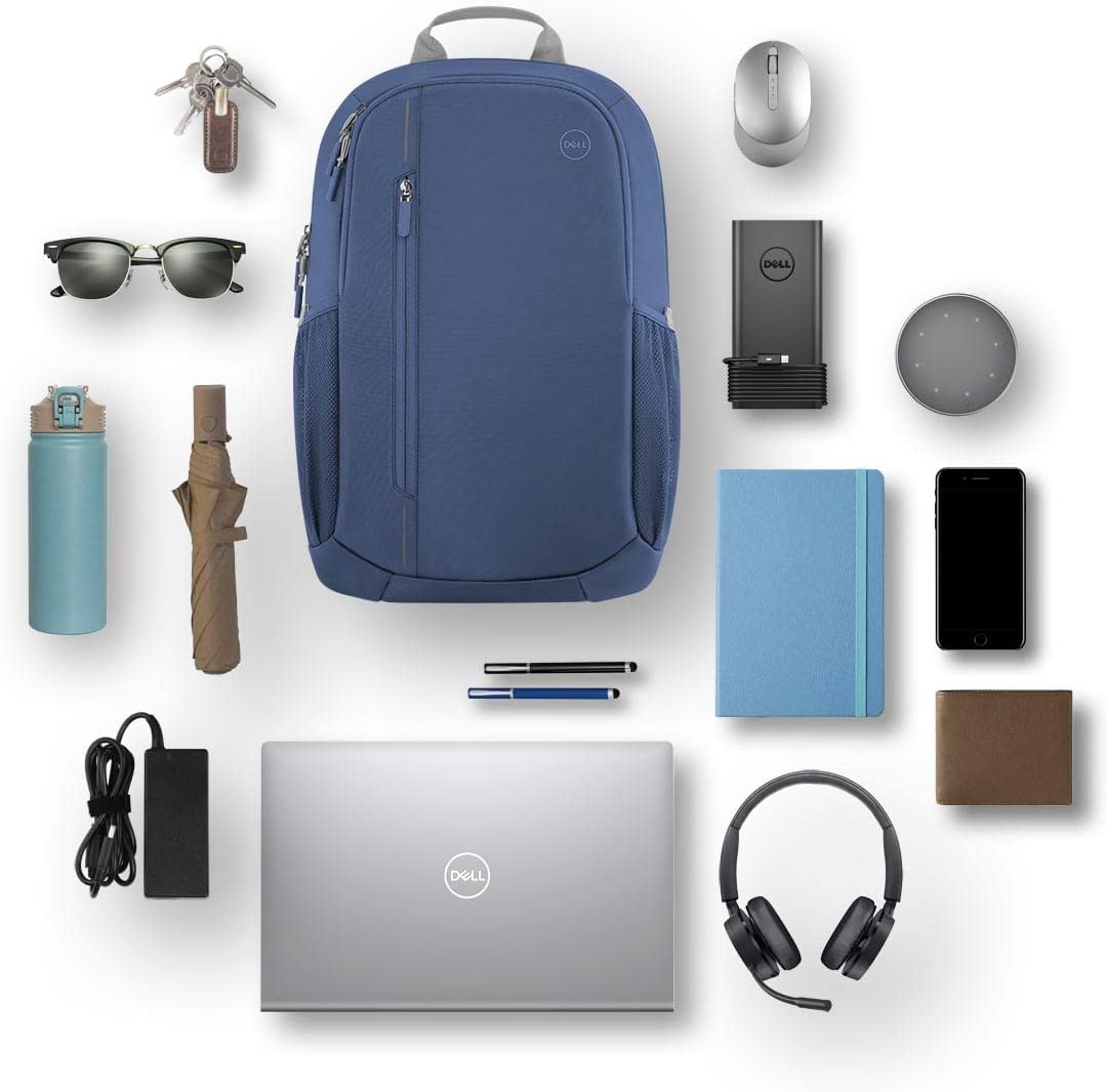 Dell CP4523B Eco loop Urban Backpack, Up to 15 Inches, Padded sleeve, Shoulder Straps, Blue