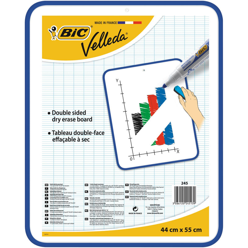 BIC Velleda Dry Wipe White Board 44 x 55cm Double-sided board