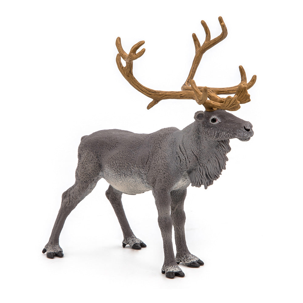 PAPO Wild Animal Kingdom Reindeer Toy Figure, Grey (50117)