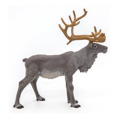 PAPO Wild Animal Kingdom Reindeer Toy Figure, Grey (50117)